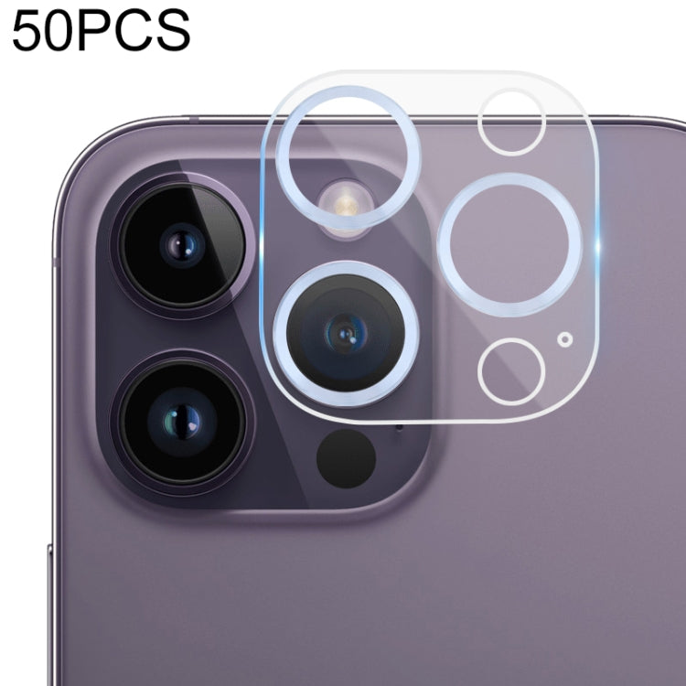 50pcs Tempered Glass CD Texture Back Camera Film