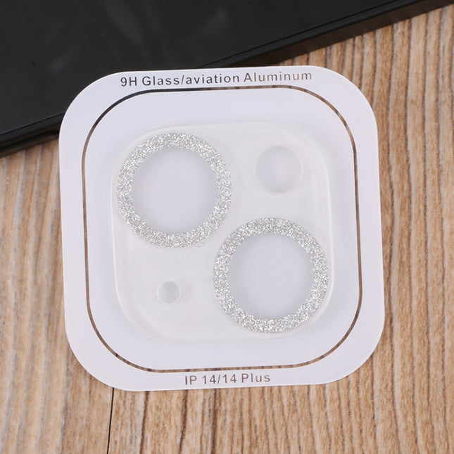 50pcs Tempered Glass Glitter CD Texture Back Camera Film, For iPhone 14 / 14 Plus (50 PCS), For iPhone 14 Pro Max / 14 Pro (50 PCS)