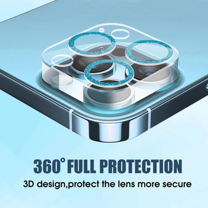 50pcs Tempered Glass Glitter CD Texture Back Camera Film, For iPhone 14 / 14 Plus (50 PCS), For iPhone 14 Pro Max / 14 Pro (50 PCS)