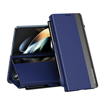 Shockproof Full Coverage Leather Phone Case with Pen Slot, For Samsung Galaxy Z Fold3 5G, For Samsung Galaxy Z Fold4