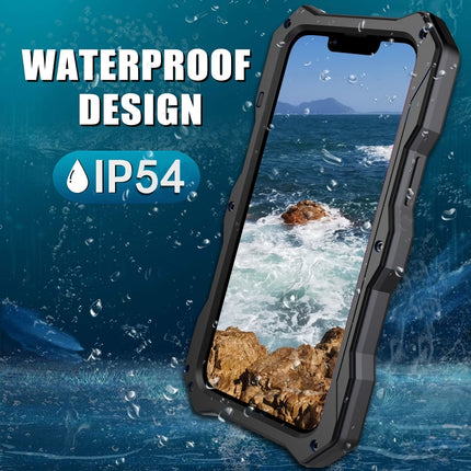 Camshield Tri-poof Metal Phone Case with Holder, For iPhone 14, For iPhone 14 Plus, For iPhone 14 Pro