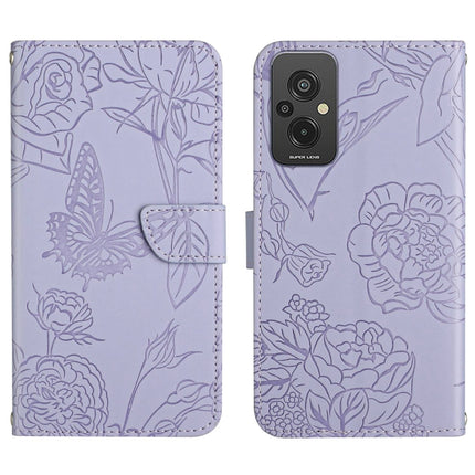 HT03 Skin Feel Butterfly Embossed Flip Leather Phone Case, For Xiaomi Redmi 11 Prime 4G, For Xiaomi Redmi 11 Prime 5G, For Xiaomi Redmi Note 12 China, For Xiaomi Redmi Note 12 Pro 5G China