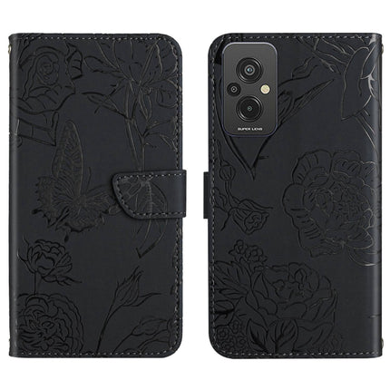 HT03 Skin Feel Butterfly Embossed Flip Leather Phone Case, For Xiaomi Redmi 11 Prime 4G, For Xiaomi Redmi 11 Prime 5G, For Xiaomi Redmi Note 12 China, For Xiaomi Redmi Note 12 Pro 5G China