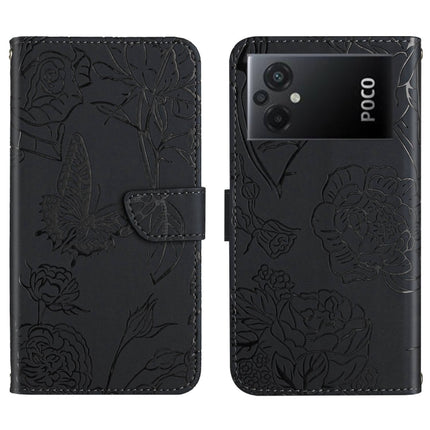HT03 Skin Feel Butterfly Embossed Flip Leather Phone Case, For Xiaomi Redmi 11 Prime 4G, For Xiaomi Redmi 11 Prime 5G, For Xiaomi Redmi Note 12 China, For Xiaomi Redmi Note 12 Pro 5G China