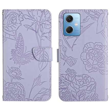 HT03 Skin Feel Butterfly Embossed Flip Leather Phone Case, For Xiaomi Redmi 11 Prime 4G, For Xiaomi Redmi 11 Prime 5G, For Xiaomi Redmi Note 12 China, For Xiaomi Redmi Note 12 Pro 5G China