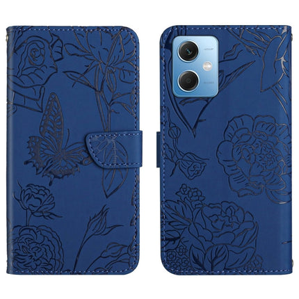 HT03 Skin Feel Butterfly Embossed Flip Leather Phone Case, For Xiaomi Redmi 11 Prime 4G, For Xiaomi Redmi 11 Prime 5G, For Xiaomi Redmi Note 12 China, For Xiaomi Redmi Note 12 Pro 5G China