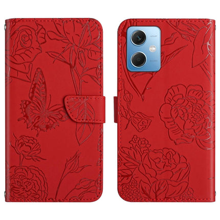HT03 Skin Feel Butterfly Embossed Flip Leather Phone Case, For Xiaomi Redmi 11 Prime 4G, For Xiaomi Redmi 11 Prime 5G, For Xiaomi Redmi Note 12 China, For Xiaomi Redmi Note 12 Pro 5G China