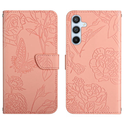 HT03 Skin Feel Butterfly Embossed Flip Leather Phone Case, For Xiaomi Redmi Note 12 Pro+ China/Note 12 Explorer, For Samsung Galaxy A54 5G