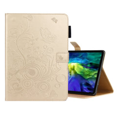 Butterflies Embossing Pattern Horizontal Flip Leather Case with Holder & Card Slot, For iPad Pro 11 (2020)