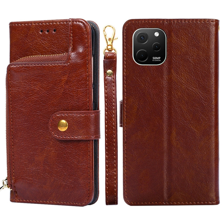 Zipper Bag Leather Phone Case, For vivo iQOO Neo7, For Realme 9i 5G Global/10 5G, For vivo T2x 5G/Y73t/iQOO Z6x, For Huawei nova Y61, For Honor Play 40 Plus, For Nokia X30 5G