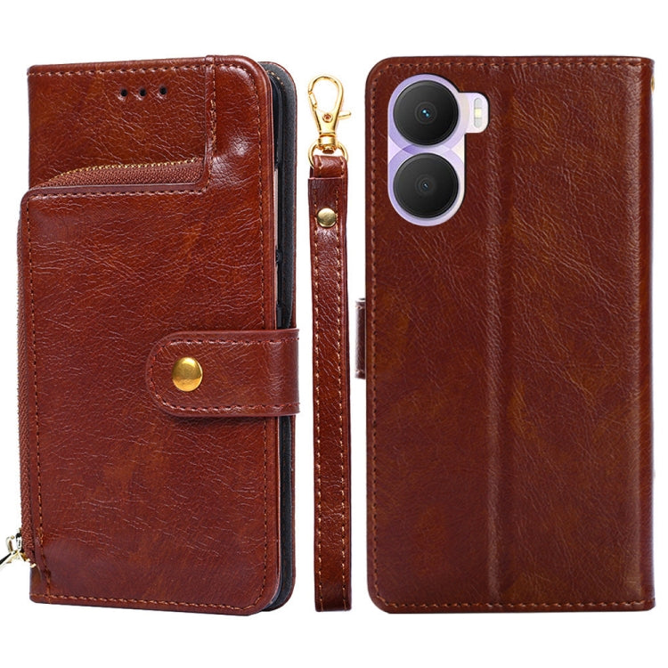 Zipper Bag Leather Phone Case, For vivo iQOO Neo7, For Realme 9i 5G Global/10 5G, For vivo T2x 5G/Y73t/iQOO Z6x, For Huawei nova Y61, For Honor Play 40 Plus, For Nokia X30 5G