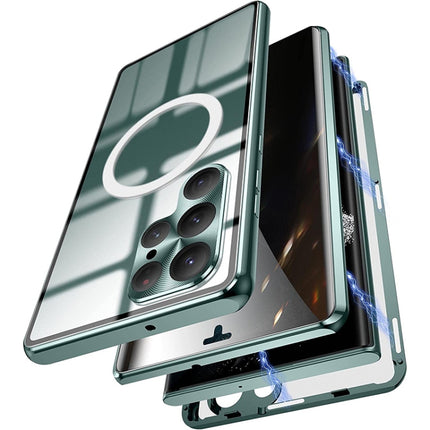 Lens Protector MagSafe Double Sided Magnetic Phone Case, For Samsung Galaxy S22 Ultra 5G
