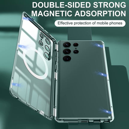 Lens Protector MagSafe Double Sided Magnetic Phone Case, For Samsung Galaxy S22 Ultra 5G