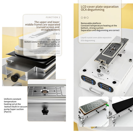 TBK 258S Intelligent Multi-function UV Cured Disassembly Machine, US Plug, UK Plug, AU Plug