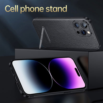 SULADA Famous Artisan Series Litchi Leather PC + TPU Phone Case, For iPhone 14, For iPhone 14 Plus, For iPhone 14 Pro, For iPhone 14 Pro Max