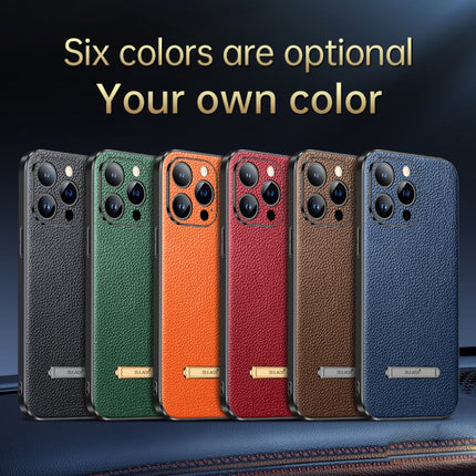 SULADA Famous Artisan Series Litchi Leather PC + TPU Phone Case, For iPhone 14, For iPhone 14 Plus, For iPhone 14 Pro, For iPhone 14 Pro Max