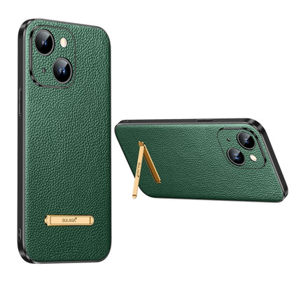 SULADA Famous Artisan Series Litchi Leather PC + TPU Phone Case, For iPhone 14, For iPhone 14 Plus, For iPhone 14 Pro, For iPhone 14 Pro Max