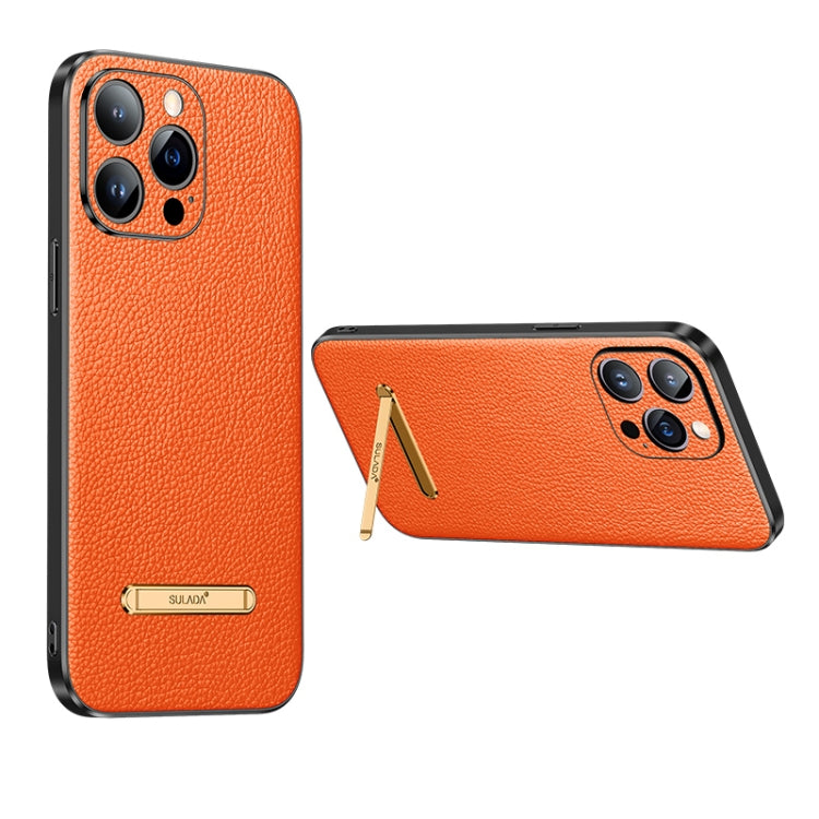 SULADA Famous Artisan Series Litchi Leather PC + TPU Phone Case, For iPhone 14, For iPhone 14 Plus, For iPhone 14 Pro, For iPhone 14 Pro Max