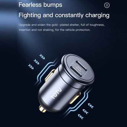TOTUDESIGN 30W Car Fast Charging, USB-A + USB-C / Type-C, USB-C / Type-C + USB-C / Type-C, USB-A