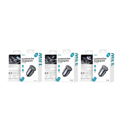 TOTUDESIGN 30W Car Fast Charging, USB-A + USB-C / Type-C, USB-C / Type-C + USB-C / Type-C, USB-A