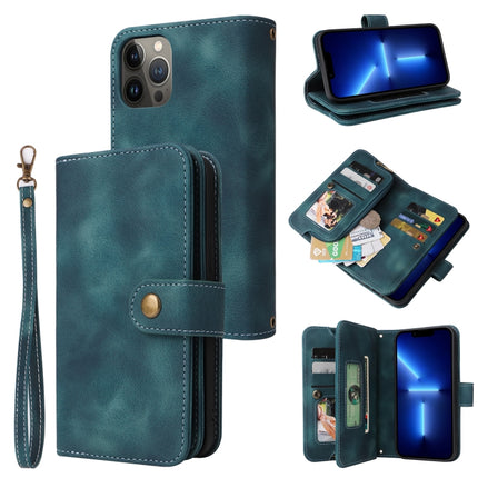 Multifunctional Card Slot Zipper Wallet Flip Leather Phone Case, For iPhone 14 Plus, For iPhone 14