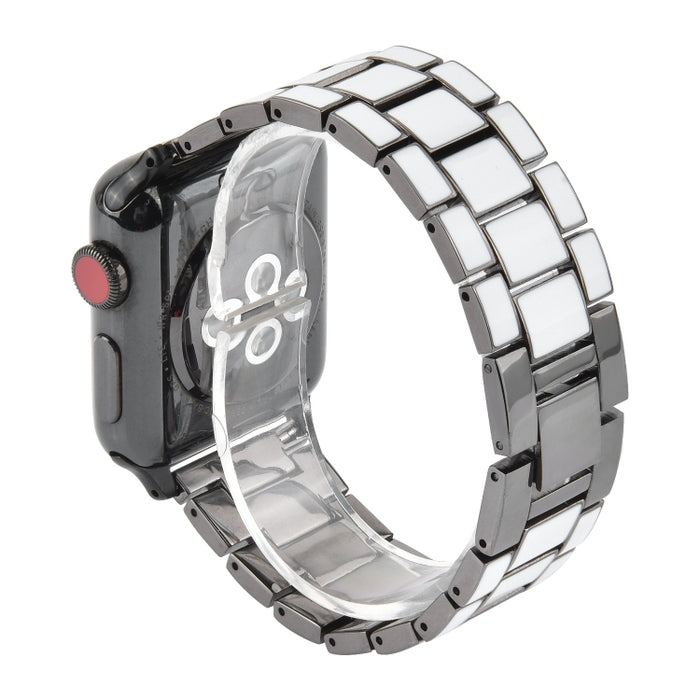 Epoxy Metal Watchband, For Apple Watch 5 & 4 40mm / 3 & 2 & 1 38mm, For Apple Watc 5 & 4 44mm / 3 & 2 & 1 42mm