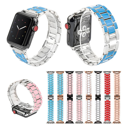 Epoxy Metal Watchband, For Apple Watch 5 & 4 40mm / 3 & 2 & 1 38mm, For Apple Watc 5 & 4 44mm / 3 & 2 & 1 42mm