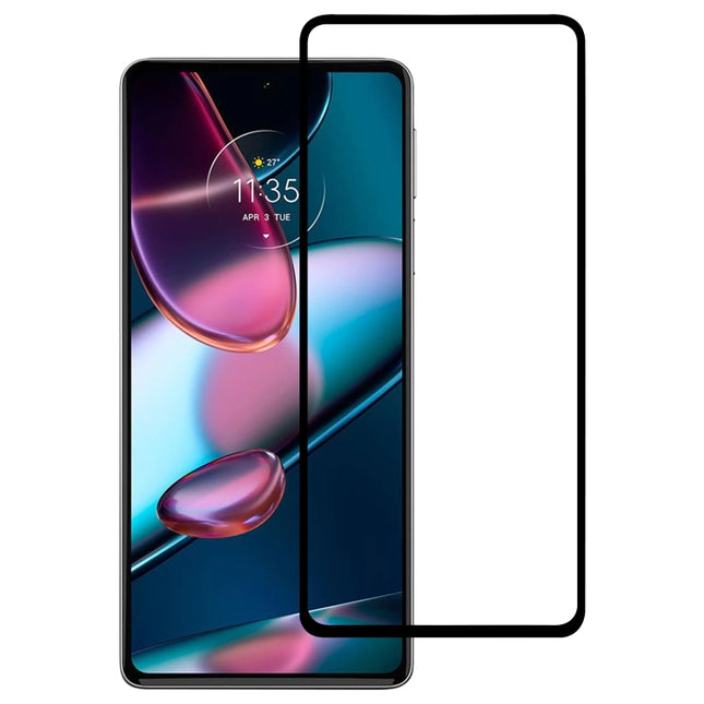 Full Glue Full Cover Screen Protector Tempered Glass Film, For Motorola Edge 30 Pro 5G/Edge+ 5G UW/Edge 2022 (1 PC)