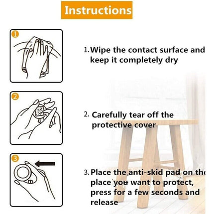 2pcs 22mm Round Plaid EVA Table Sofa Slip-proof Noise-reducing Foot Pads