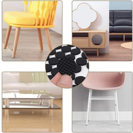 2pcs 22mm Round Plaid EVA Table Sofa Slip-proof Noise-reducing Foot Pads