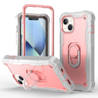 For iPhone 14 Plus / Grey White + Rose Gold
