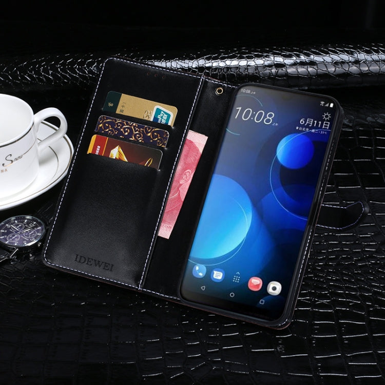 idewei Crocodile Texture Horizontal Flip Leather Case with Holder & Card Slots & Wallet, For HTC Desire 19 Plus, For UMIDIGI A3S, For LG V60 ThinQ, For ZTE Blade A5 2020, For ZTE Blade A7 2020, For Vivo IQOO 3, For Vivo Z6
