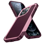 For iPhone 13 Pro / Pink+Dark Red
