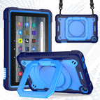 For Amazon Kindle Fire 7 2022 / Navy Blue + Blue