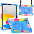 For iPad 10th Gen 10.9 2022 / Camouflage + Blue