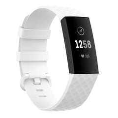 Silver Color Buckle TPU Wrist Strap Watch Band for Fitbit Charge 4 / Charge 4 SE / Charge 3 / Charge 3 SE, Size: S