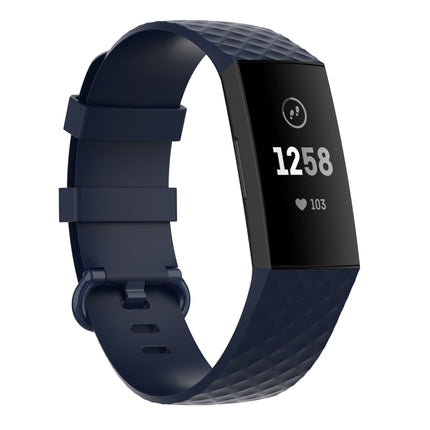 Silver Color Buckle TPU Wrist Strap Watch Band for Fitbit Charge 4 / Charge 4 SE / Charge 3 / Charge 3 SE, Size: S