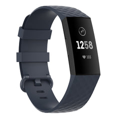 Silver Color Buckle TPU Wrist Strap Watch Band for Fitbit Charge 4 / Charge 4 SE / Charge 3 / Charge 3 SE, Size: S