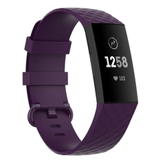 Silver Color Buckle TPU Wrist Strap Watch Band for Fitbit Charge 4 / Charge 4 SE / Charge 3 / Charge 3 SE, Size: S