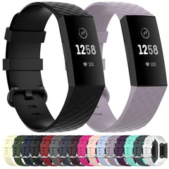 Silver Color Buckle TPU Wrist Strap Watch Band for Fitbit Charge 4 / Charge 4 SE / Charge 3 / Charge 3 SE, Size: S