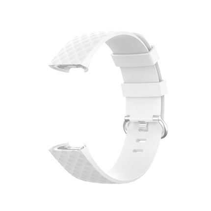 Silver Color Buckle TPU Wrist Strap Watch Band for Fitbit Charge 4 / Charge 4 SE / Charge 3 / Charge 3 SE, Size: L