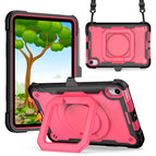 For iPad mini 2024 / mini 6 / Black + Rose Red