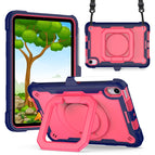 For iPad mini 2024 / mini 6 / Navy Blue + Rose Red