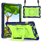 For Samsung Galaxy Tab A8 10.5 2021 / Navy Blue + Yellow Green