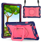 For Samsung Galaxy Tab A8 10.5 2021 / Navy Blue + Rose Red
