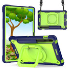 For Samsung Galaxy Tab S7 / S8 / Navy Blue + Yellow Green