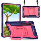 For Samsung Galaxy Tab S7 / S8 / Navy Blue + Rose Red