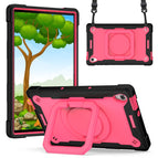 For Lenovo Tab M10 HD 2nd Gen / Black + Rose Red
