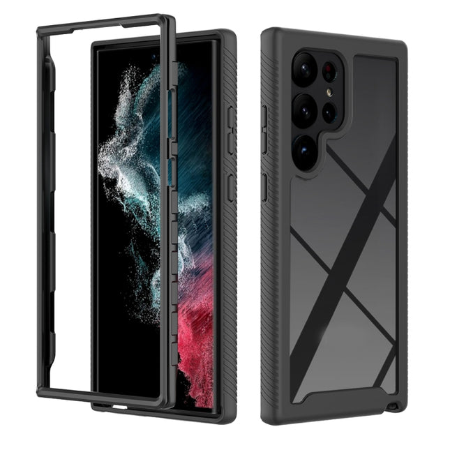 Two-layer Integrated Transparent TPU + PC Protective Phone Case, For Samsung Galaxy S23 Ultra 5G, For Samsung Galaxy S23+ 5G, For Samsung Galaxy S23 5G