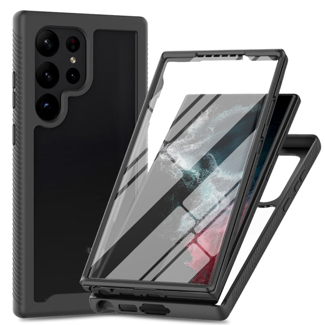 Two-layer Integrated Transparent TPU + PC + PET Protective Phone Case, For Samsung Galaxy S23 Ultra 5G, For Samsung Galaxy S23+ 5G, For Samsung Galaxy S23 5G